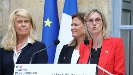 La ministre de le Transition écologique, Agnès Pannier-Runacher, ke 23 septembre 2024. (ALAIN JOCARD / AFP)