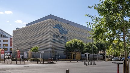 Les locaux de l'IHU Méditerranée à Marseille, le 13 juillet 2021. (SERGE TENANI / HANS LUCAS / AFP)