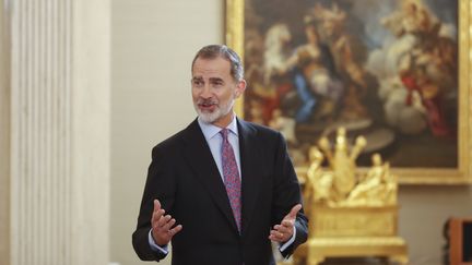 Le roi Felipe VI, le 21 avril 2022. (JAVIER LIZON / EFE)