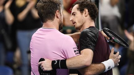 Andy Murray après sa victoire en finale du tournoi d'Antwerp contre Stan Wawrinka. (JOHN THYS / BELGA)