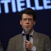 Laurent Alexandre, cofondateur de Doctissimo, lors d'un meeting, à Paris, le 9 novembre 2015 (LIONEL BONAVENTURE / AFP)