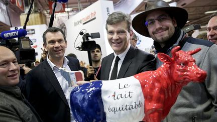 Le candidat à la primaire à gauche, Arnaud Montebourg, au salon du Made in France, le 18 novembre 2016.&nbsp; (THOMAS PADILLA / MAXPPP)