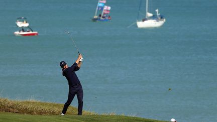 Jordan Spieth, l'un des grands artisans de la victoire des Américains lors de la Ryder Cup, le 26 septembre.&nbsp; (STACY REVERE / GETTY IMAGES NORTH AMERICA)