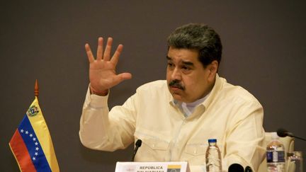 Le président du Venezuela, Nicolas Maduro, lors du sommet de l'ALBA, à La Havane, Cuba, le 14 décembre 2022. (CUBAN PRESIDENCY HANDOUT / MAXPPP)