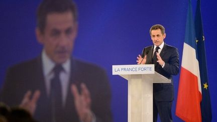 Nicolas Sarkozy à Villepinte (ERIC FEFERBERG / AFP)