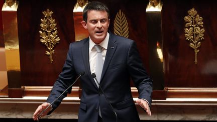 Manuel Valls &agrave; la tribune de l'Assembl&eacute;e nationale, &agrave; Paris, le 19 juillet 2016. (FRANCOIS GUILLOT / AFP)