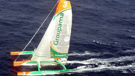 Groupama 3, le superbe bateau de Franck Cammas 