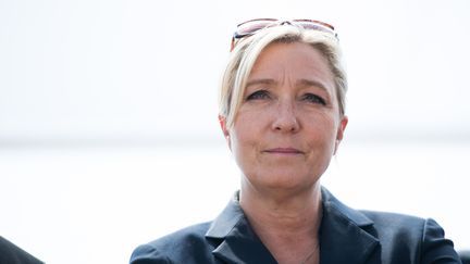 Marine Le Pen, le 18 juin 2014 &agrave; Villepinte&nbsp;(Seine-Saint-Denis).&nbsp; (LCHAM/SIPA)