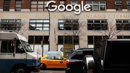 Les bureaux du groupe Google à New York (Etats-Unis), le 5 mars 2018. (SPENCER PLATT / GETTY IMAGES NORTH AMERICA / AFP)