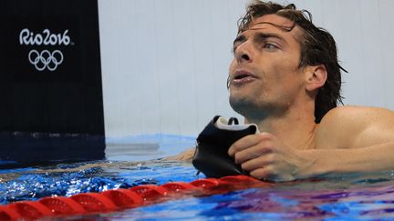 Le Français Camille Lacourt lors de la finale du 200 m nage libre à Rio (Brésil), le 8 août 2016. (DOMINIC EBENBICHLER / REUTERS)