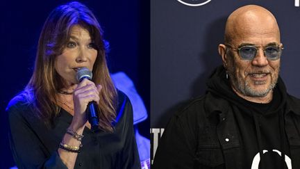 Carla Bruni and Pascal Obispo had never worked together before. (MARCIAL GULLIEN / MAXPPP ETJULIEN DE ROSA / AFP)