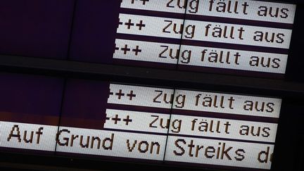 &nbsp; (De nombreux trains sont annulés en Allemagne © MaxPPP)