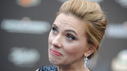 Scarlett Johansson à Pékin en mars 2014
 ( AFP PHOTO / MANDY WANG)