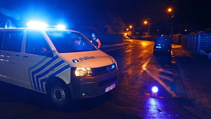 Une fourgonnette de la police belge, en septembre 2017. (KURT DESPLENTER / BELGA)