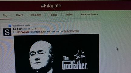 &nbsp; (Le président de la Fifa Sepp Blatter détourné en "Parrain" ©)