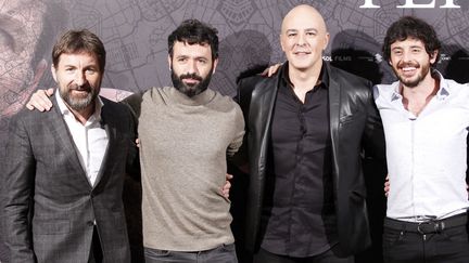 Antonio de la Torre,&nbsp;Roberto Alamo,&nbsp;Javier Pereira, les acteurs du film et&nbsp;Rodrigo Sorogoyen le réalisateur. (V?CTOR LERENA / EFE)