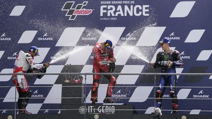 Johann Zarco et Fabio Quartararo ont terminé sur le podium du GP de France.&nbsp; (GIGI SOLDANO / DPPI via AFP)