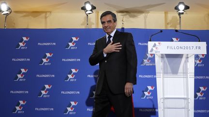 François Fillon, le 27 novembre 2016, après sa victoire au second tour de la primaire de la droite (THOMAS SAMSON / AFP)