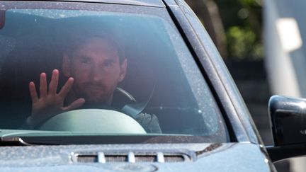 Lionel Messi de retour à l'entraînement à Barcelone après son vrai-faux départ (STRINGER / AFP)