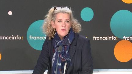 Marie Auffret, la directrice des rédactions du mensuel "Notre temps", le jeudi 3 ocotbre 2024. (RADIO FRANCE / FRANCE INFO)