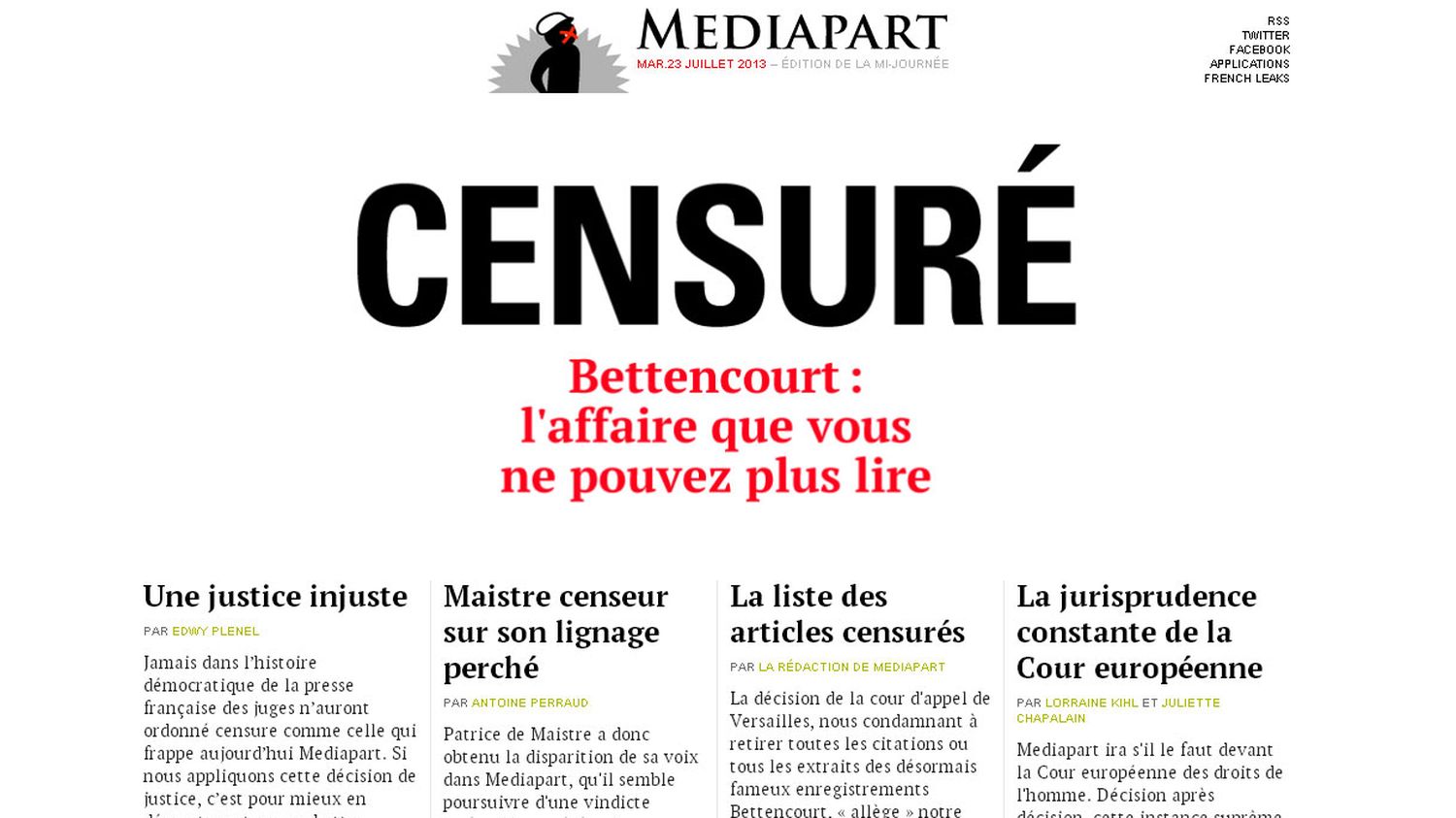 Mediapart Retire Les Enregistrements Bettencourt Ils Trouvent Refuge Sur D Autres Sites