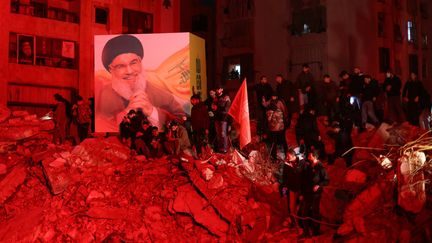 Le Hezbollah a ouvert le 30 novembre 2024 le site où son leader Hassan Nasrallah a été tué dans une frappe israélienne le 27 septembre. (IBRAHIM AMRO / AFP)