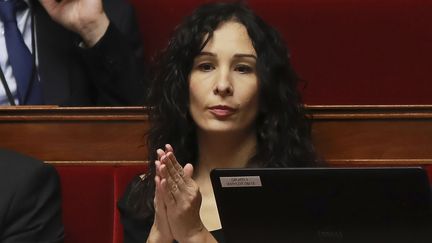 Alexandra Louis, rapporteure&nbsp;à l'Assemblée nationale du&nbsp;projet de loi sur les violences sexistes et députée LREM des Bouches-du-Rhône, le 28 juillet 2017. (JACQUES DEMARTHON / AFP)