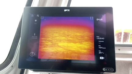 Caméra thermique pour repérer plus vite les victimes en mer. (CAPTURE D'ÉCRAN FRANCE 3)