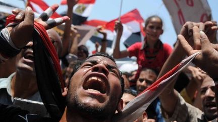 Manifestants au Caire place Tahrir le 15 juillet 2011 (AFP. M.Hossam)