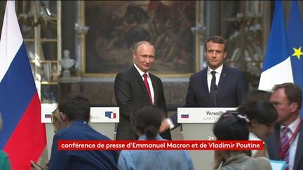 Versailles : l'intégralité de la conférence de presse conjointe Macron-Poutine