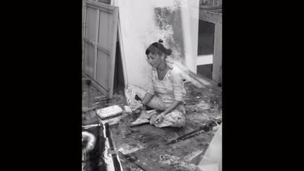 Séance de peinture pour Katia Grisanzio dans son atelier Marseillais
 (Katia Grisanzio)