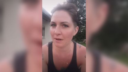 Capture d'écran d'une vidéo postée le 13 juillet 2021 sur le compte TikTok de Laura, 35 ans, infirmière (CAPTURE ECRAN TIKTOK)