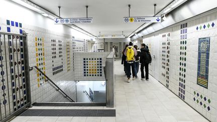 La station RATP des Champs-Elysées, le 25 novembre 2019. (GILLES ROLLE/REA)