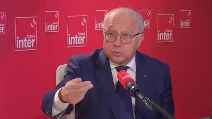 Laurent Fabius, President of the Constitutional Council, January 26, 2024 on France Inter.  (FRANCE INTER / RADIO FRANCE)