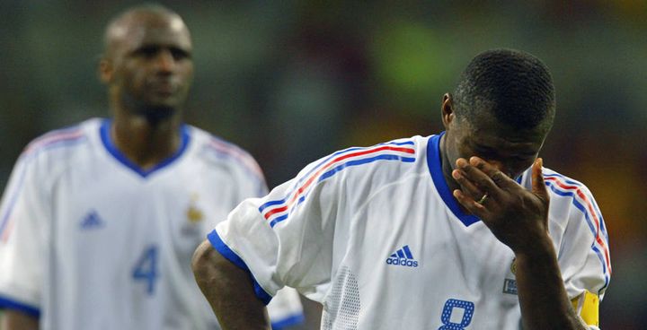 Desailly déçu, lors du Mondial 2002