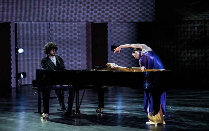 Le pianiste Simon Ghraichy et l'étoile Marie-Agnès Gillot à la Seine Musicale (JULIEN BENHAMOU)