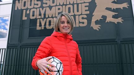 Sonia Bompastor, ici en 2016 au centre de formation de l'Olympique Lyonnais, a été nommée entraîneur de l'équipe féminine des Gones, le 27 avril 2021 (MAXPPP)