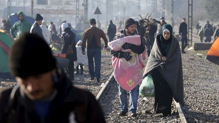 &nbsp; (En Grèce, à Idomeni, près de la frontière avec la Macédoine, le nombre de migrants a doublé en quelques jours © Reuters /Marko Djurica)