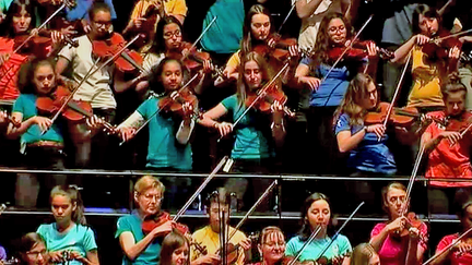 1500 musiciens amateurs se produisent tout le weekend à la Philaharmonie de paris sous la directions de professionnels de renom
 (Culturebox / Capture d&#039;écran)