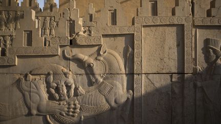 Le site historique de Persépolis, au nord-est de la ville de Shiraz en Iran, classé au patrimoine mondial de l'Unesco (photo prise en septembre 2018) (MORTEZA NIKOUBAZL / SIPA)