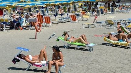 Une plage sur le littoral romain (AFP)