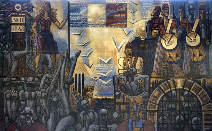 Marcel Gromaire, L’Abolition de l’esclavage, 1950.&nbsp; (Dépôt du CNAP en 1991 au musée de Roubaix)