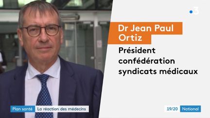 Les médecins réagissent à la réforme du plan santé proposée par Emmanuel Macron.&nbsp; (FRANCE 3)