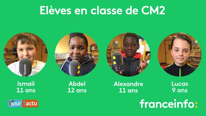 franceinfo junior, une émission en partenariat avec le magazine d'actualités pour enfants, 1jour1actu et 1jour1actu.com. (ESTELLE FAURE / FRANCEINFO - RADIOFRANCE)