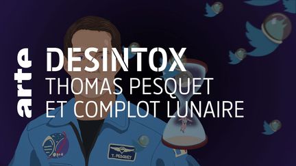 Désintox. Non, Thomas Pesquet n'a jamais affirmé que l'humain n'était pas allé sur la Lune (ARTE/2P2L)