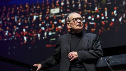 Le compositeur italien Ennio Morricone lors d'un concert à Berlin le 21 janvier 2019 (MARC VORWERK/SULUPRESS.DE / SULUPRESS.DE)