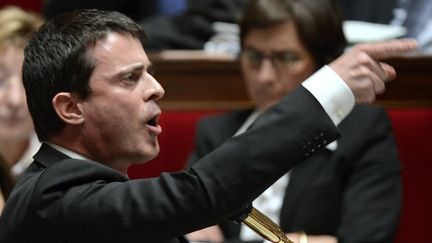 Le ministre de l'Int&eacute;rieur, Manuel Valls, &agrave; l'Assembl&eacute;e nationale le 13 novembre 2012. (BERTRAND GUAY / AFP)