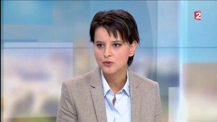 La ministre de l'Education nationale, Najat Vallaud-Belkacem, invitée de France 2, le 2 octobre 2016. (FRANCE 2)