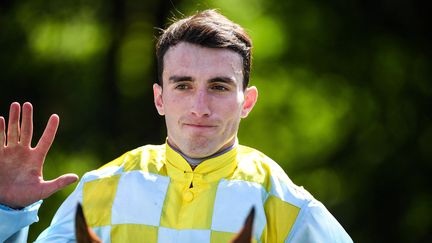 Le jockey Pierre-Charles Boudot, à Chantilly, le 16 juin 2019. (MATTHIEU MIRVILLE / DPPI / AFP)