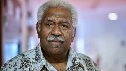 Roch Wamytan,&nbsp;président du congrès de la Nouvelle-Calédonie, le 22 septembre 2020. (THEO ROUBY / AFP)